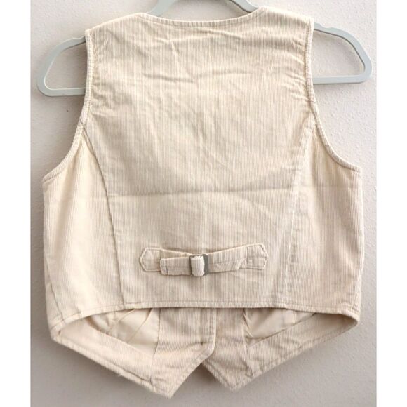 Levi's A95030001 Women's Sz XS Tan Tailored Corduroy Vest - Picture 2 of 9